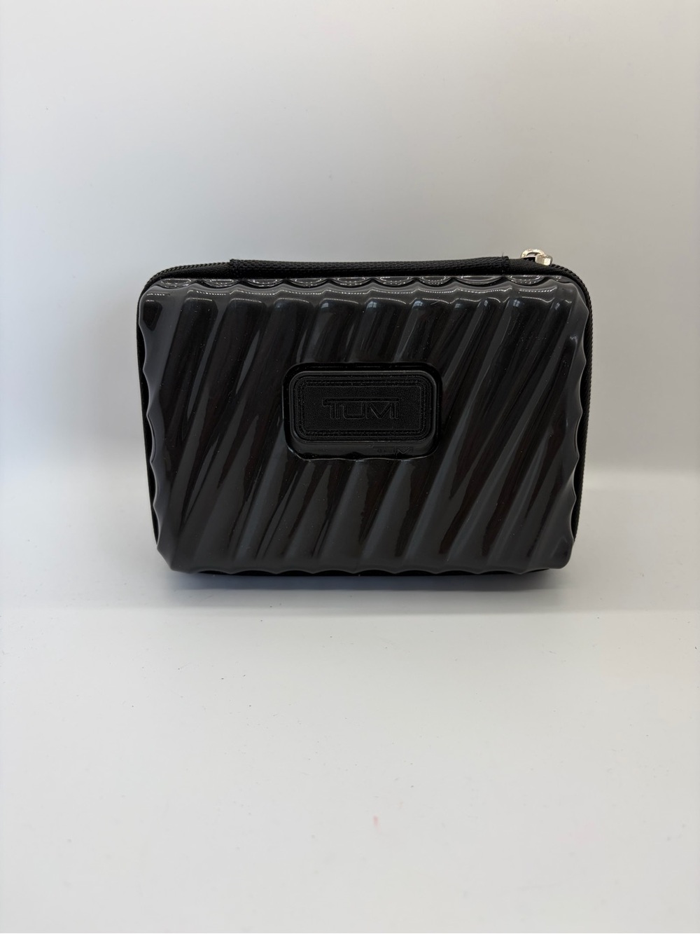 TUMI Black Hard-Shell Travel Pouch Delta Business Class Amenity Kit